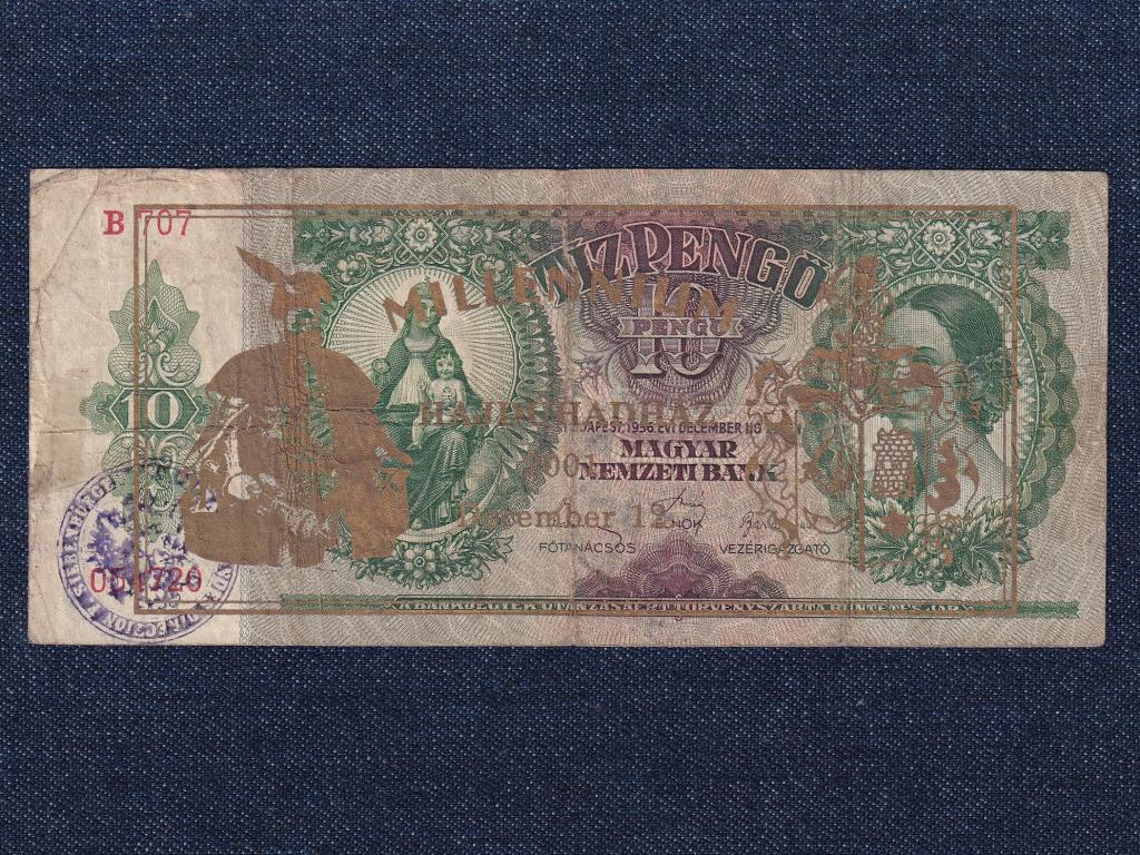 Háború előtti sorozat (1936-1941) 10 Pengő bankjegy 1936 felülbélyegzett
