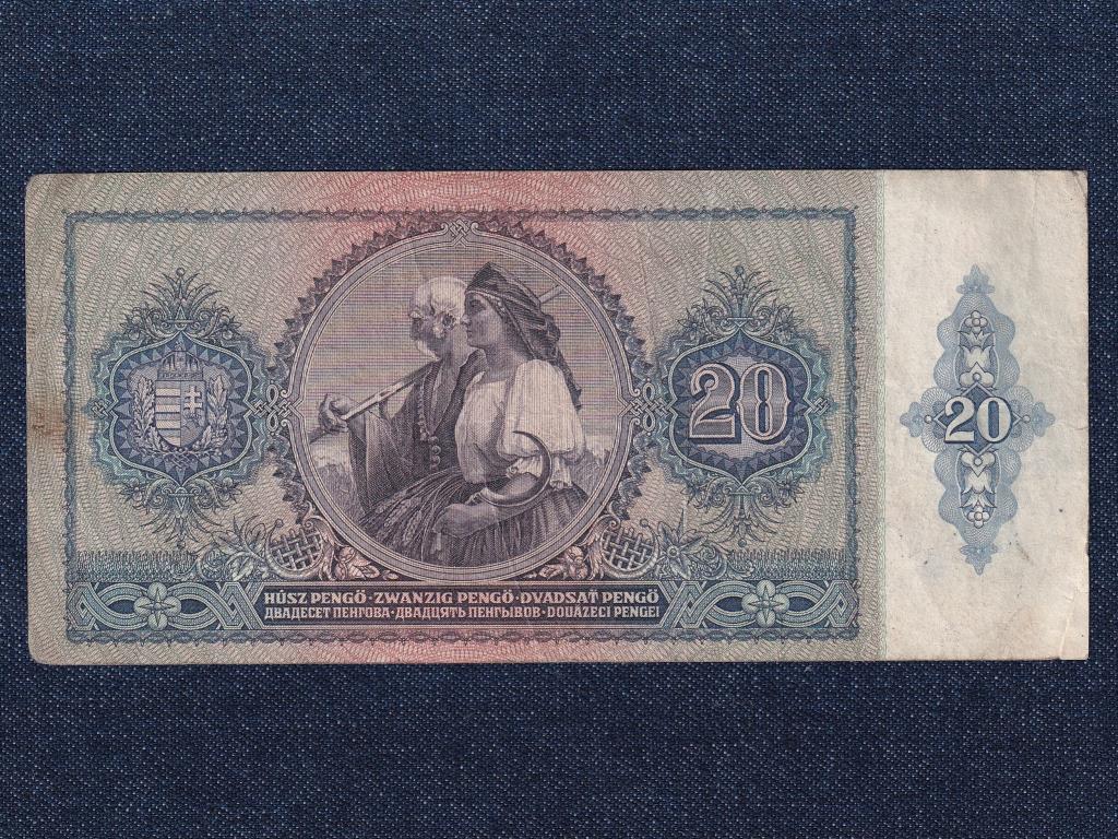Háború előtti sorozat (1936-1941) 20 Pengő bankjegy 1941 Waffen-SS