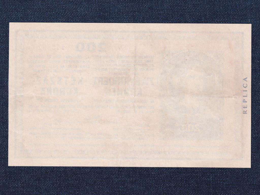 Osztrák-Magyar (háború utáni kiadások) 200 Korona bankjegy 1918 REPLIKA