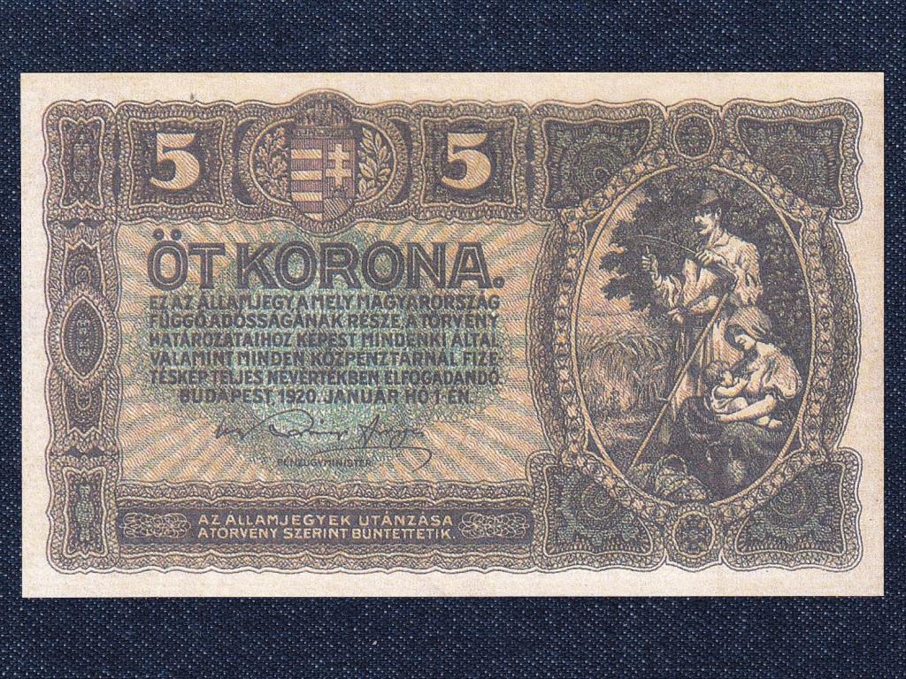 Magyarország Öt Korona 1920 Fantázia bankjegy