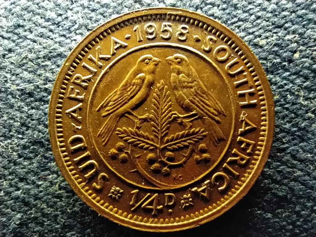 Dél-Afrikai Köztársaság II. Erzsébet 1/4 Penny 1958