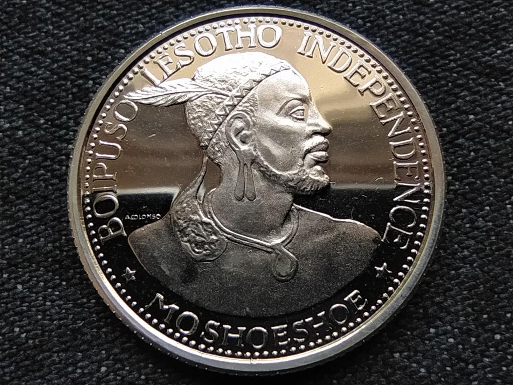 Lesotho II. Moshoeshoe király (1966-1990, 1995-1996) .900 ezüst 20 licente 1966 PP