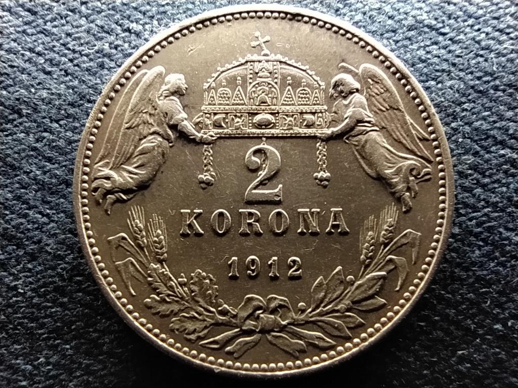 Ferenc József (1848-1916) .835 ezüst 2 Korona 1912 KB