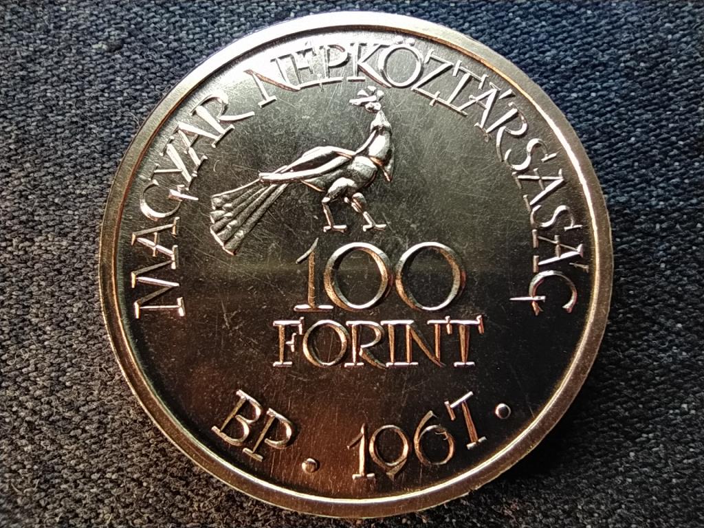 Kodály Zoltán emlékérme-sorozat .750 ezüst 100 Forint 1967 BP BU