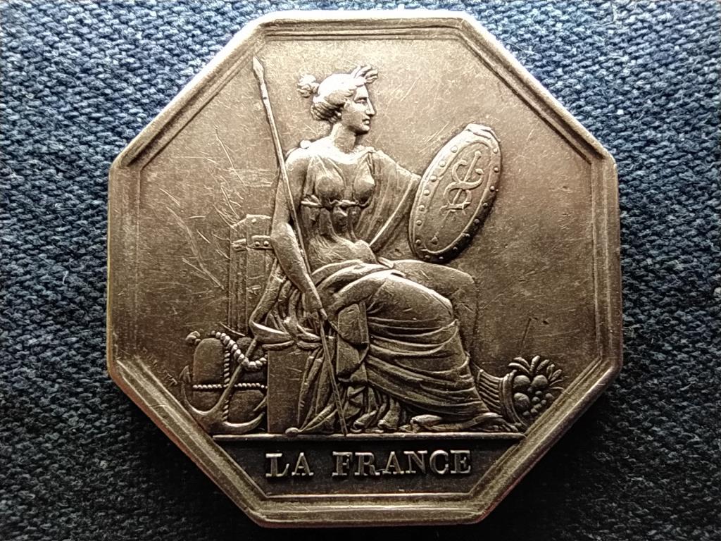 Franciaország tűzbiztosítás 1837 .900 ezüst érem 20g 36mm