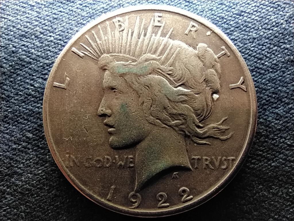 USA Peace dollár I. VH befejezésének emlékére .900 ezüst 1 Dollár 1922