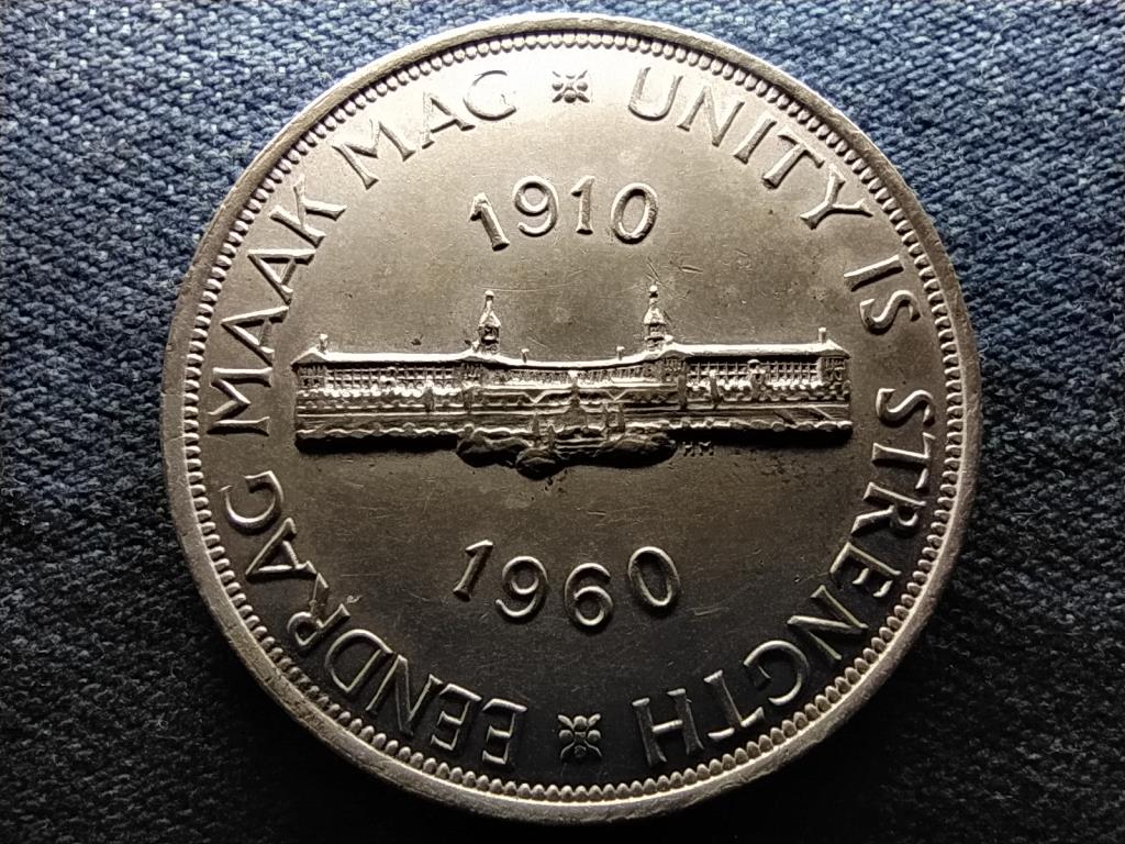 Dél-Afrikai Köztársaság 50 éve egyesült Dél-Afrika .500 ezüst 5 Shilling 1960