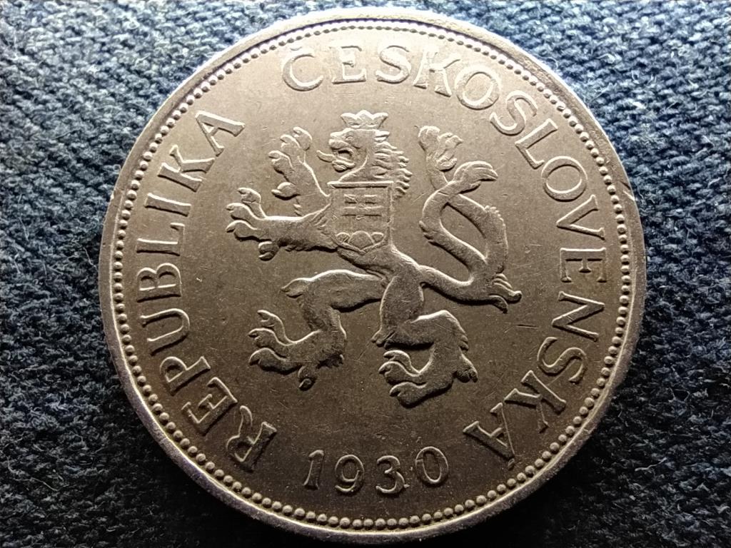 Csehszlovákia Első Köztársaság (1918-1938) .500 Ezüst 5 Korona 1930 