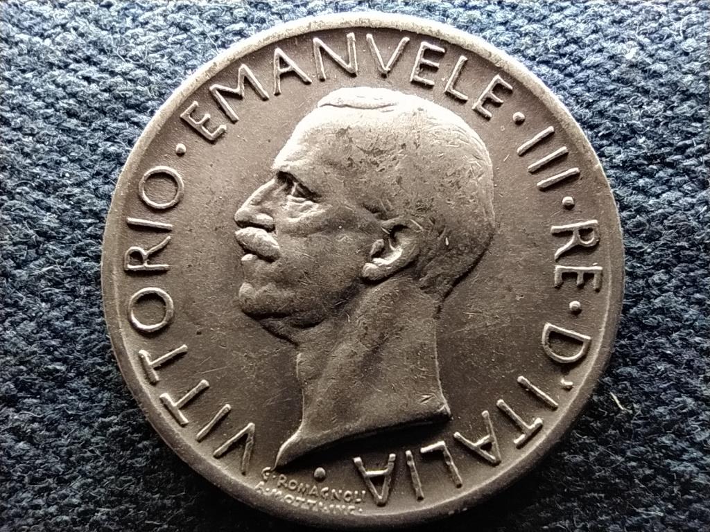 Olaszország III. Viktor Emánuel (1900-1946) .835 ezüst 5 Líra 1927 R