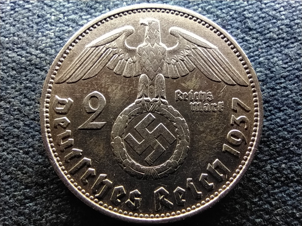 Németország Horogkeresztes 2 birodalmi pfennig 1937 D