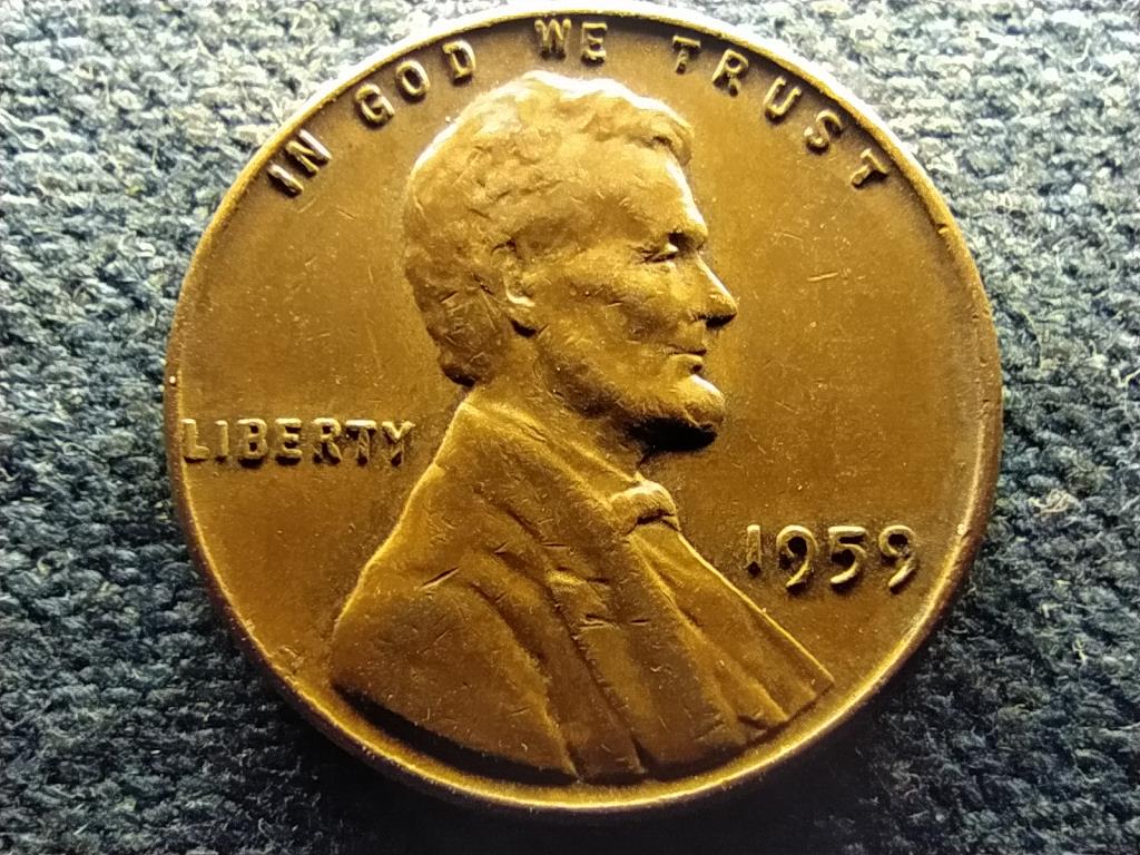 USA Lincoln Emlékmű 1 Cent 1959
