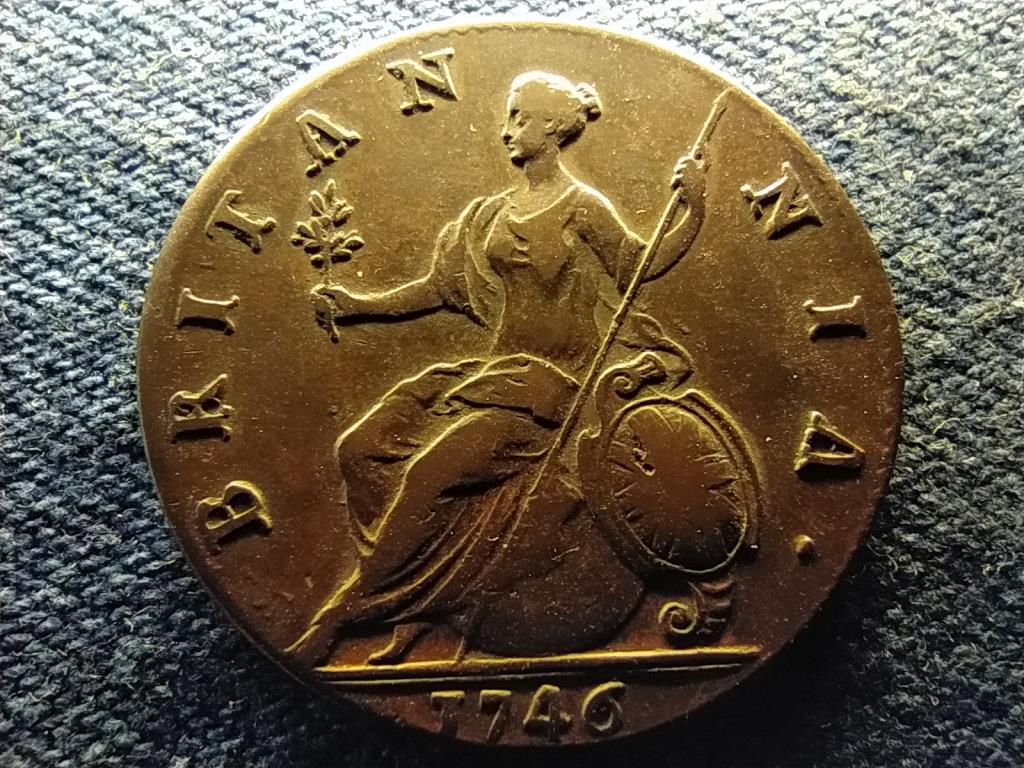 Anglia II. György (1727-1760) 1/2 Penny 1746