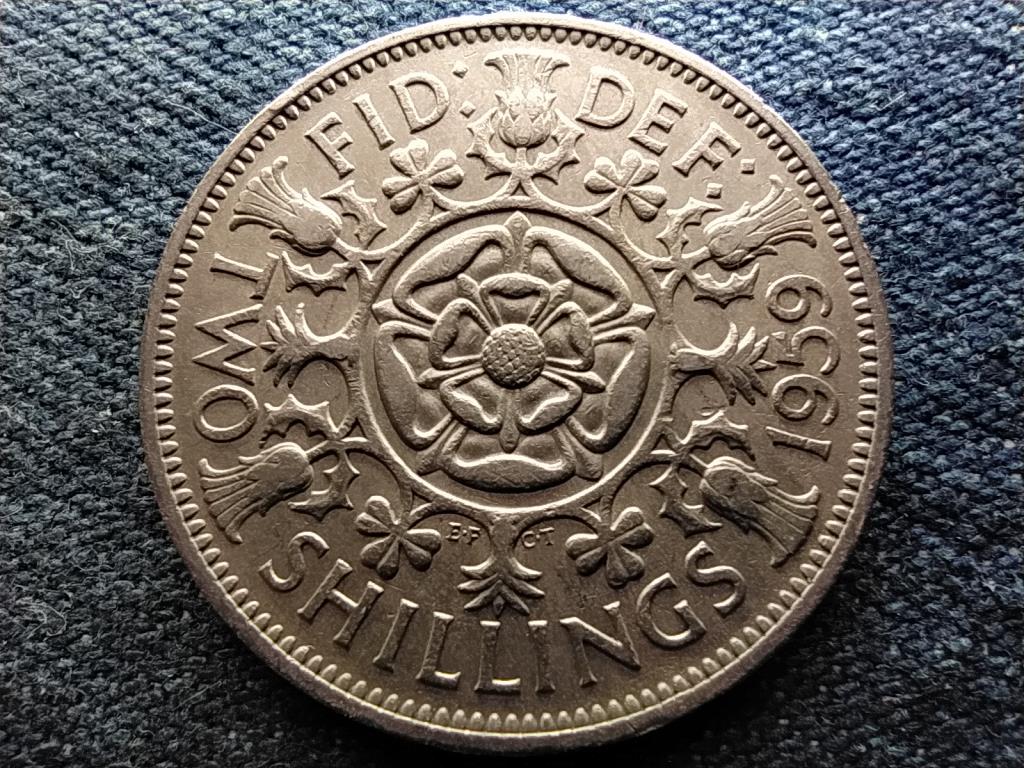 Anglia II. Erzsébet (1952-) 2 Shilling 1959