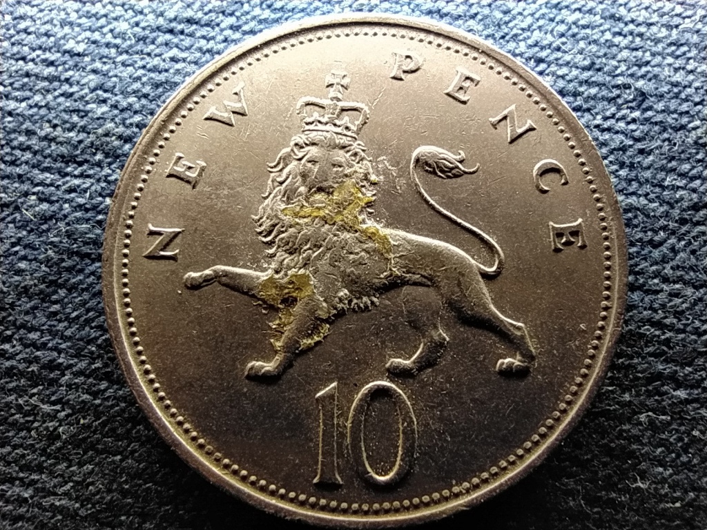 Anglia II. Erzsébet (1952-) 10 Új Penny 1968