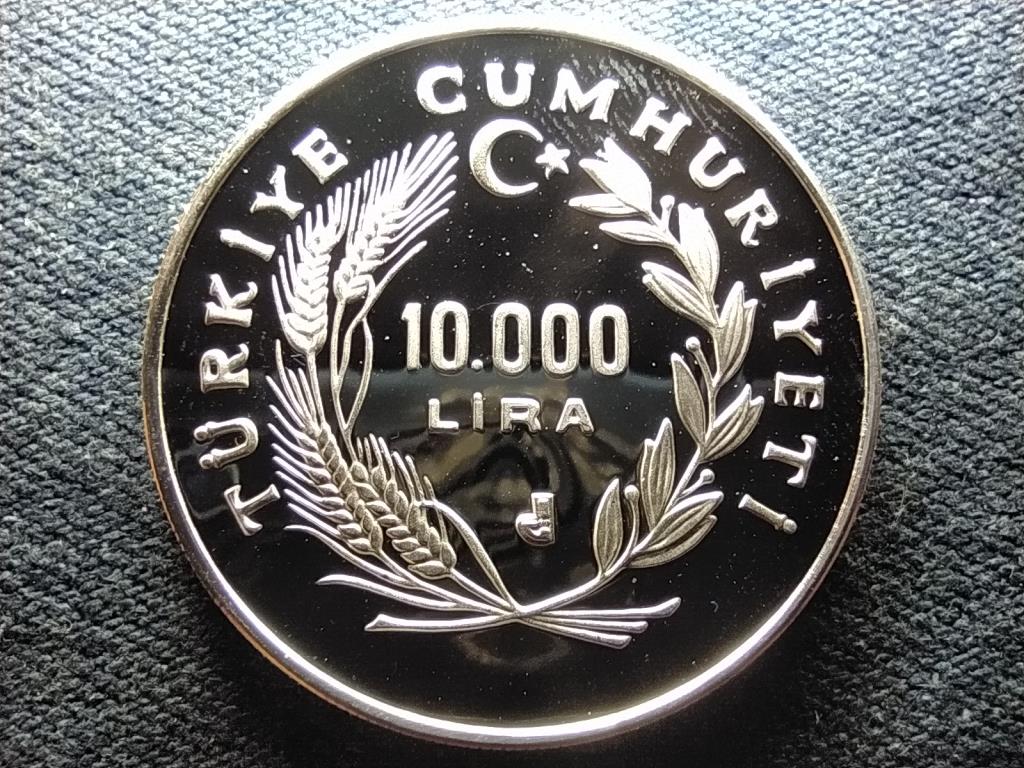Törökország Nyári Olimpia .925 ezüst 10000 Líra 1988 PP