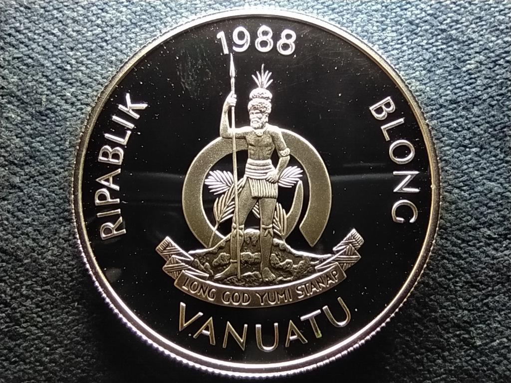 Vanuatu XXIV Nyári Olimpia 1988 Szöul .925 ezüst 50 vatu 1988 PP