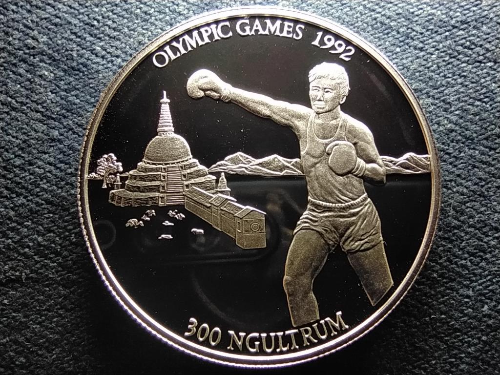 Bhután 1992 Summer Olympics, Barcelona Boksz .925 ezüst 300 ngultrum 1992 PP