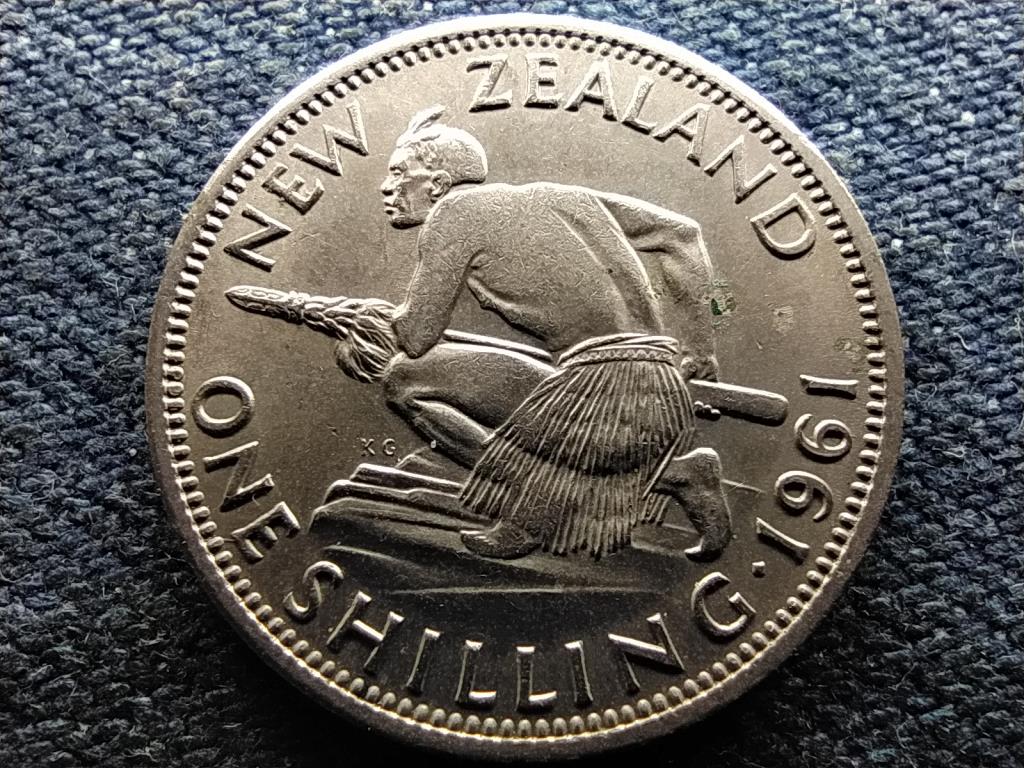 Új-Zéland II. Erzsébet 1 shilling 1961