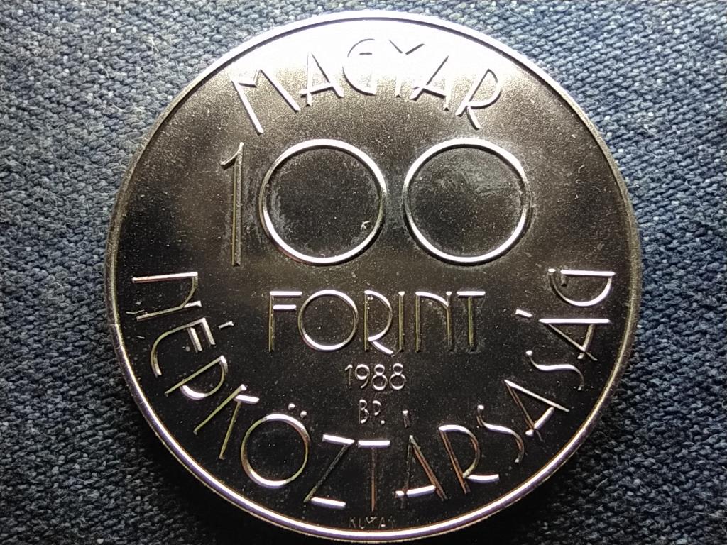 1990-es Labdarúgó VB - Olaszország réz-nikkel-cink 100 Forint 1988 BP BU