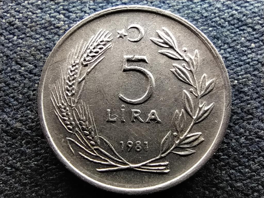 Törökország Köztársaság (1923-) 5 Líra 1981