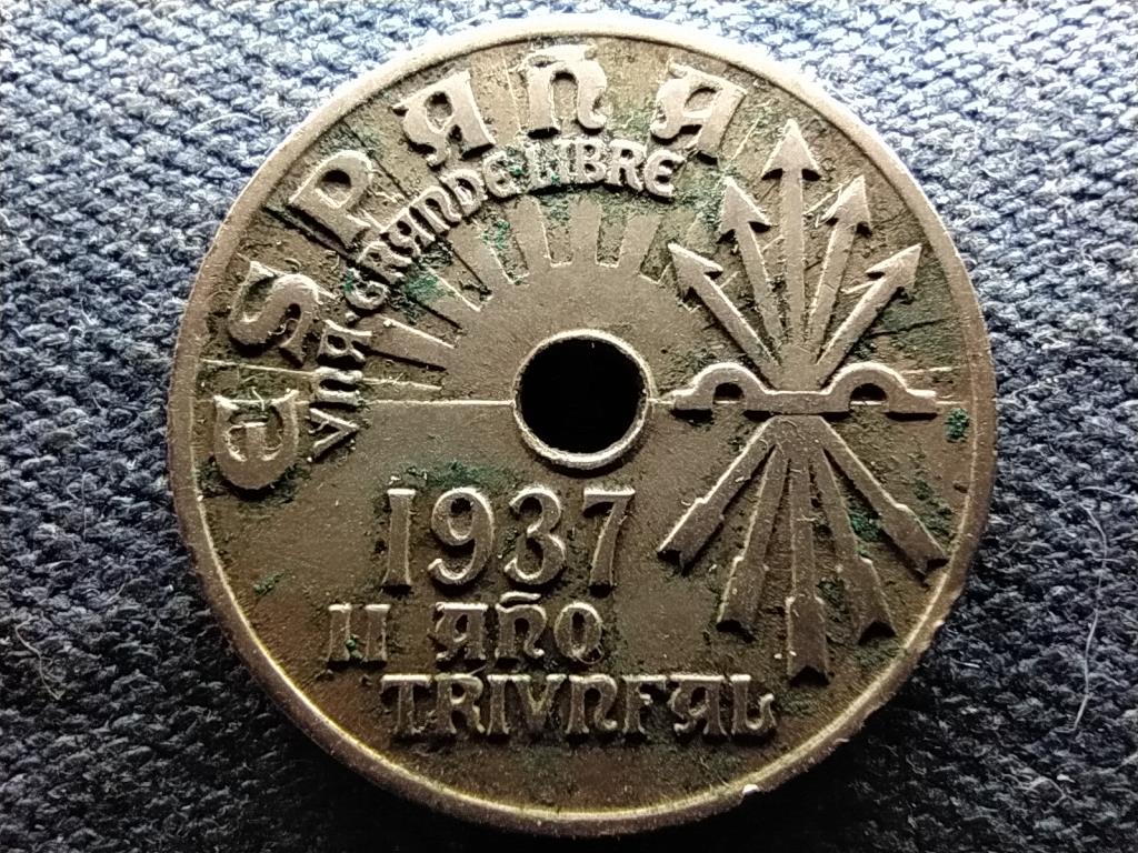 Spanyolország Második diadalmas év 25 centimo 1937