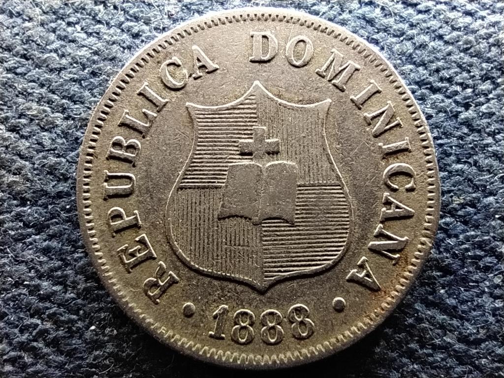 Dominika Második Köztársaság (1863-1916) 2 1/2 centavó 1888 A