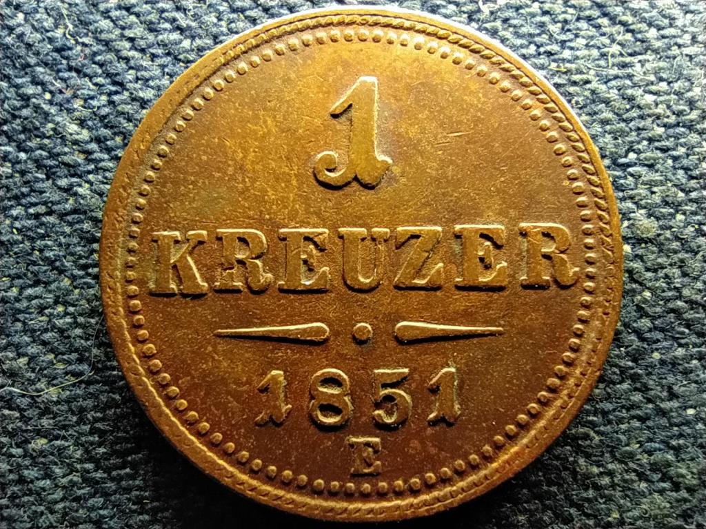 Ausztria Ferenc József 1 Krajcár 1851 E