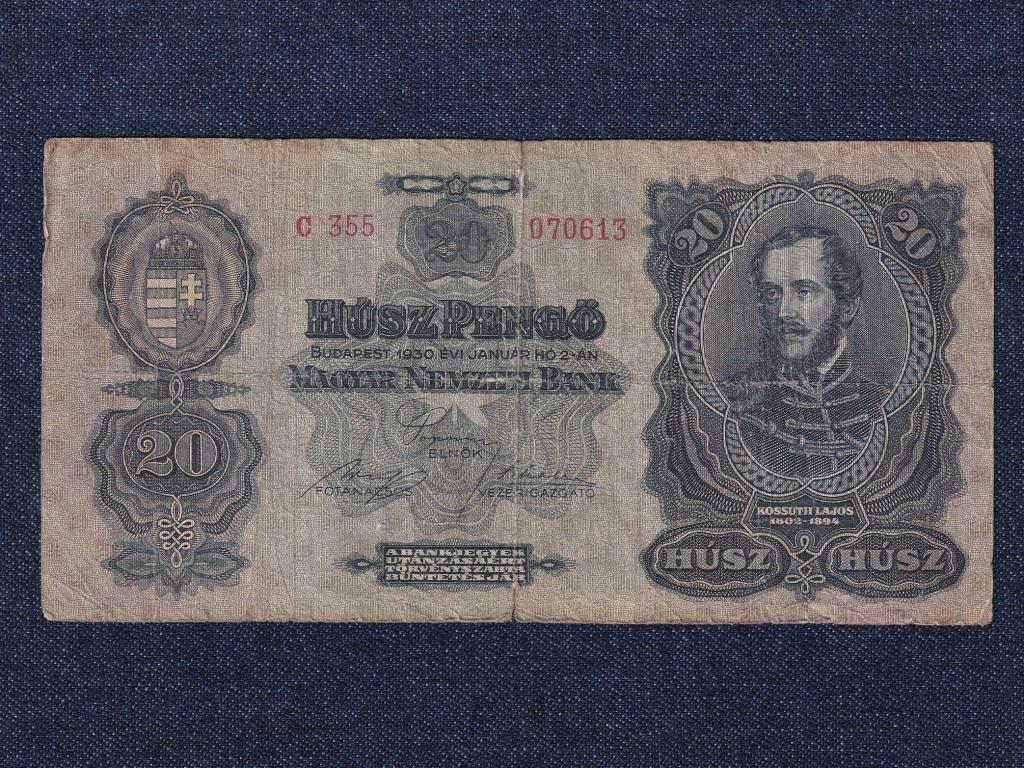 Második sorozat (1927-1932) 20 Pengő bankjegy 1930