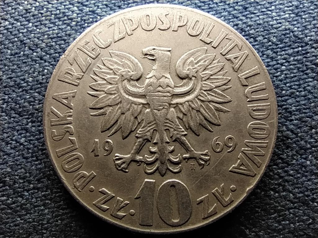Lengyelország 10 Zloty Mikolaj Kopernik 1969 MW