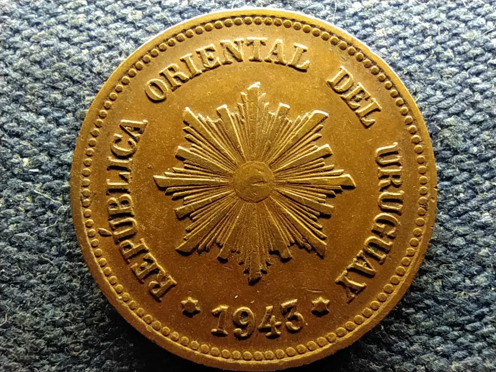 Uruguay Uruguayi Keleti Köztársaság (1825- ) 2 centesimo 1943 So