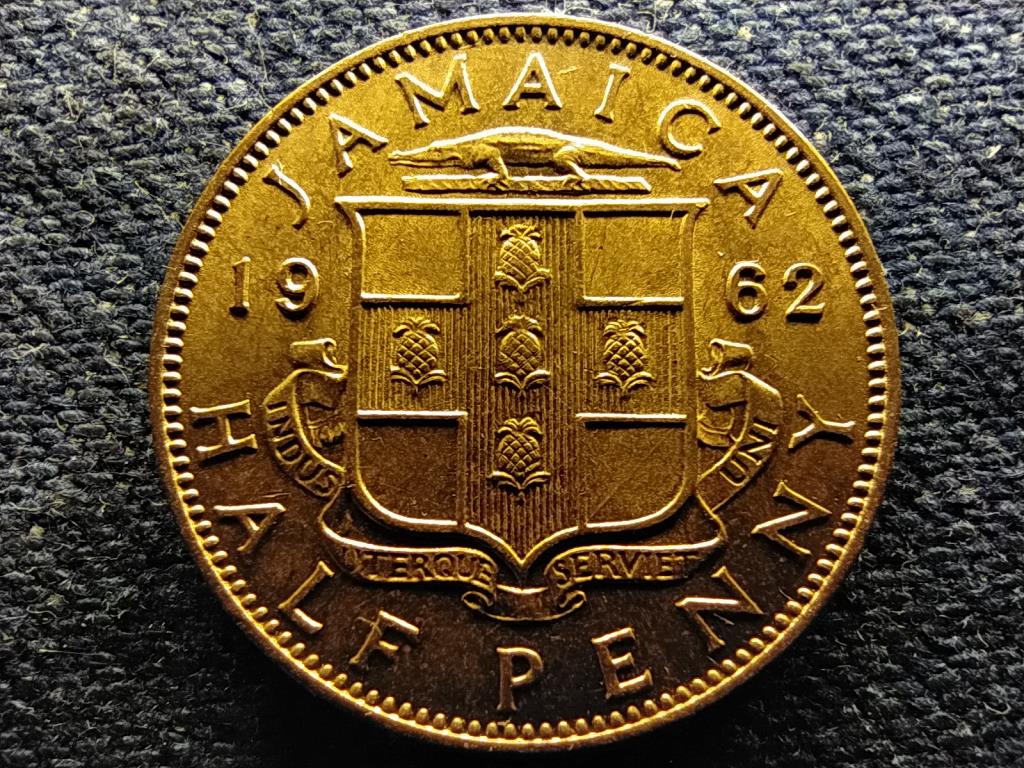 Jamaica II. Erzsébet (1952-) 1/2 penny 1962