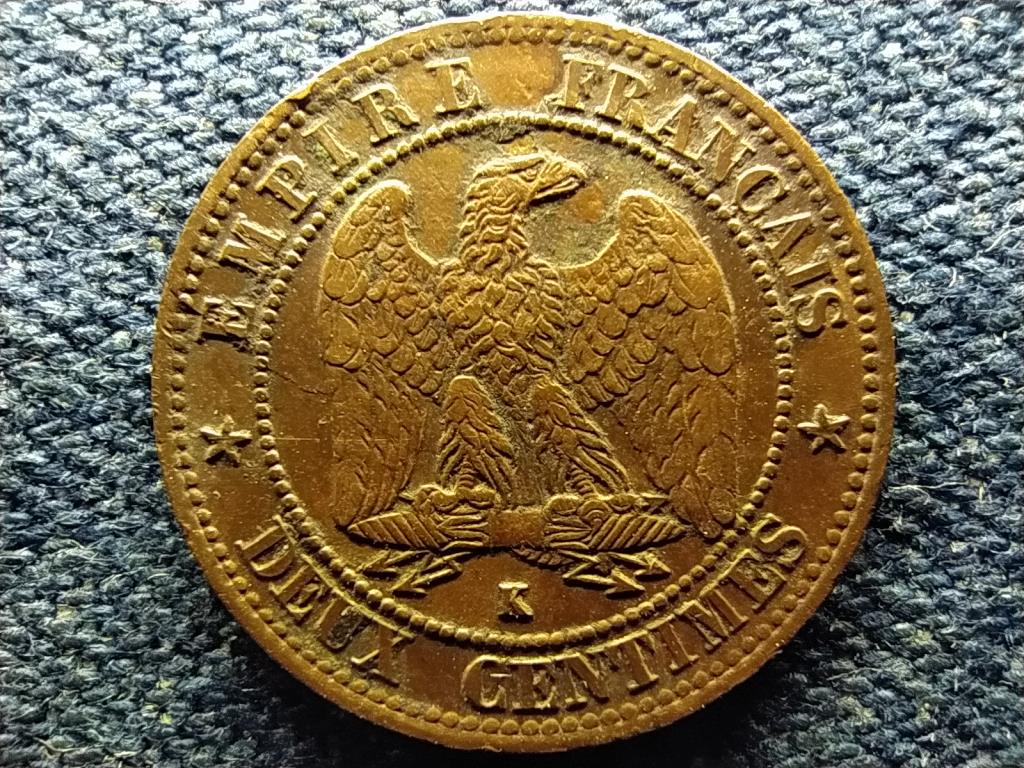 Franciaország III. Napóleon (1852-1870) 2 Centimes 1861 K