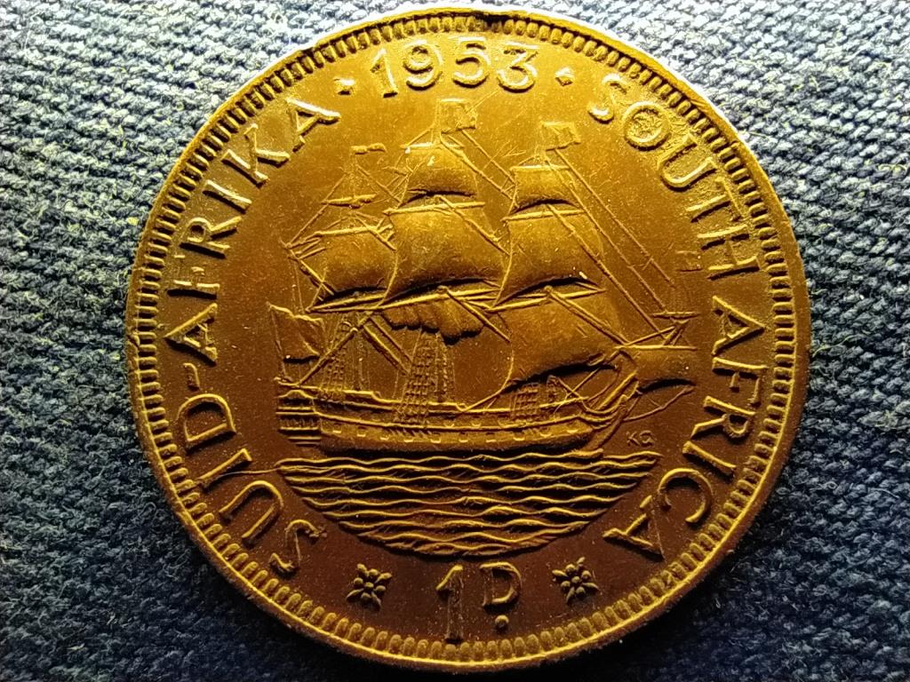 Dél-Afrikai Köztársaság II. Erzsébet 1 Penny 1953