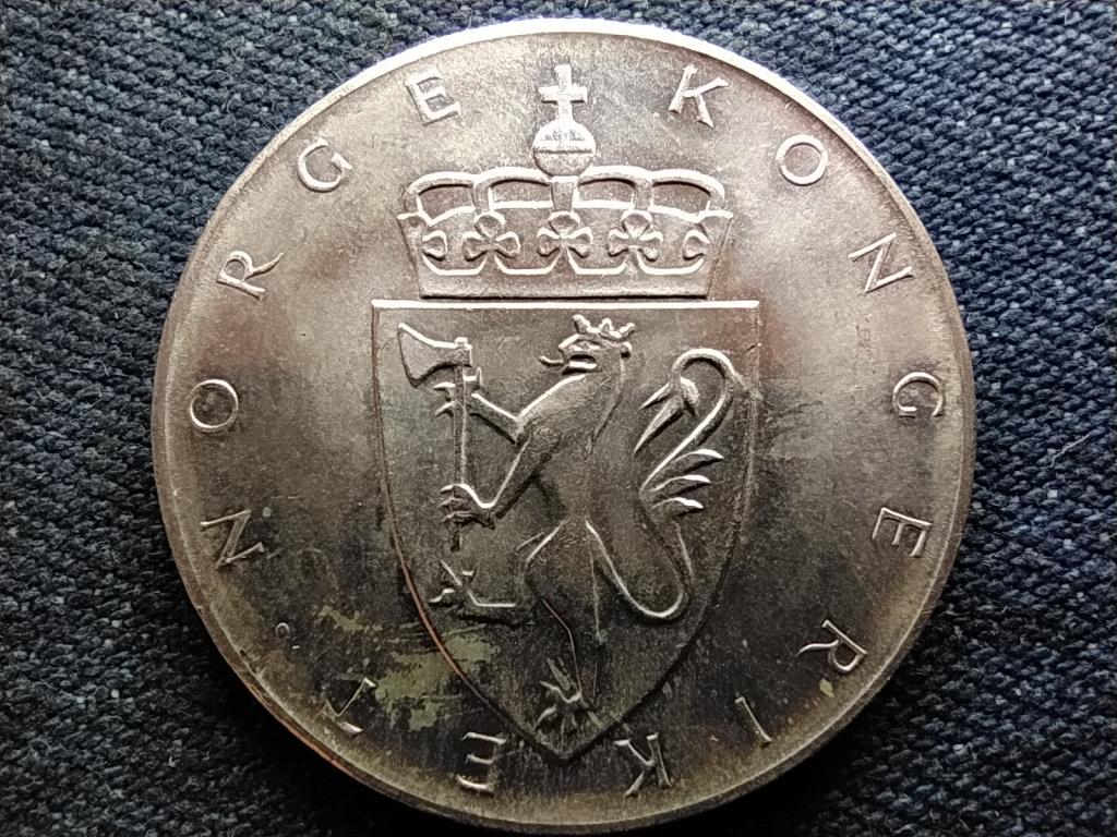 Norvégia V. Olav .900 ezüst 10 Korona 1964