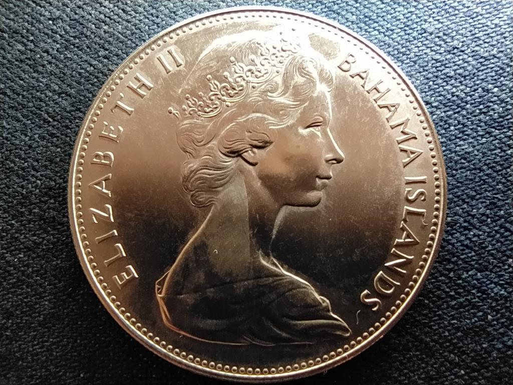 Bahama-szigetek II. Erzsébet (1952-) .925 ezüst 5 dollár 1970