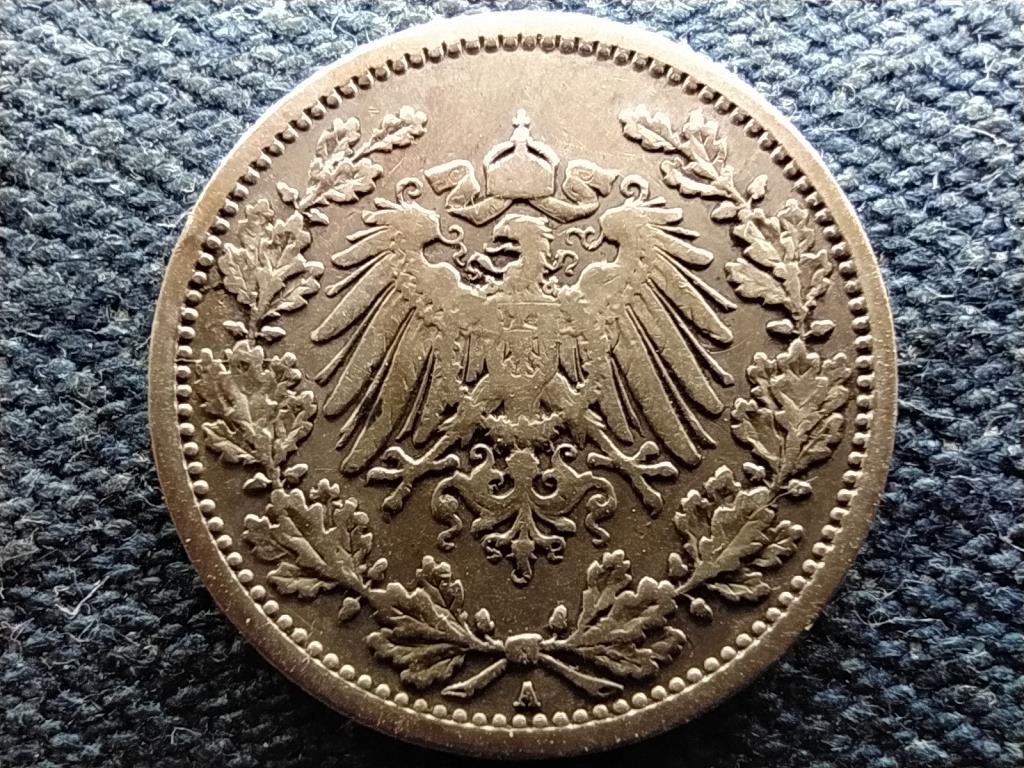Németország Második Birodalom II. Vilmos (1888-1918) .900 ezüst 1/2 Márka 1906 A