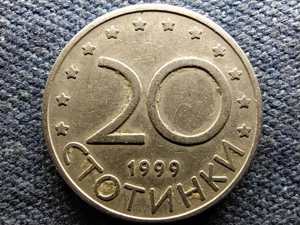 Bulgária 20 Stotinki 1999