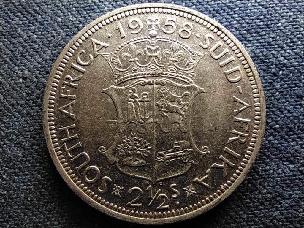 Dél-Afrikai Köztársaság II. Erzsébet .500 ezüst 2 1/2 Shilling 1958