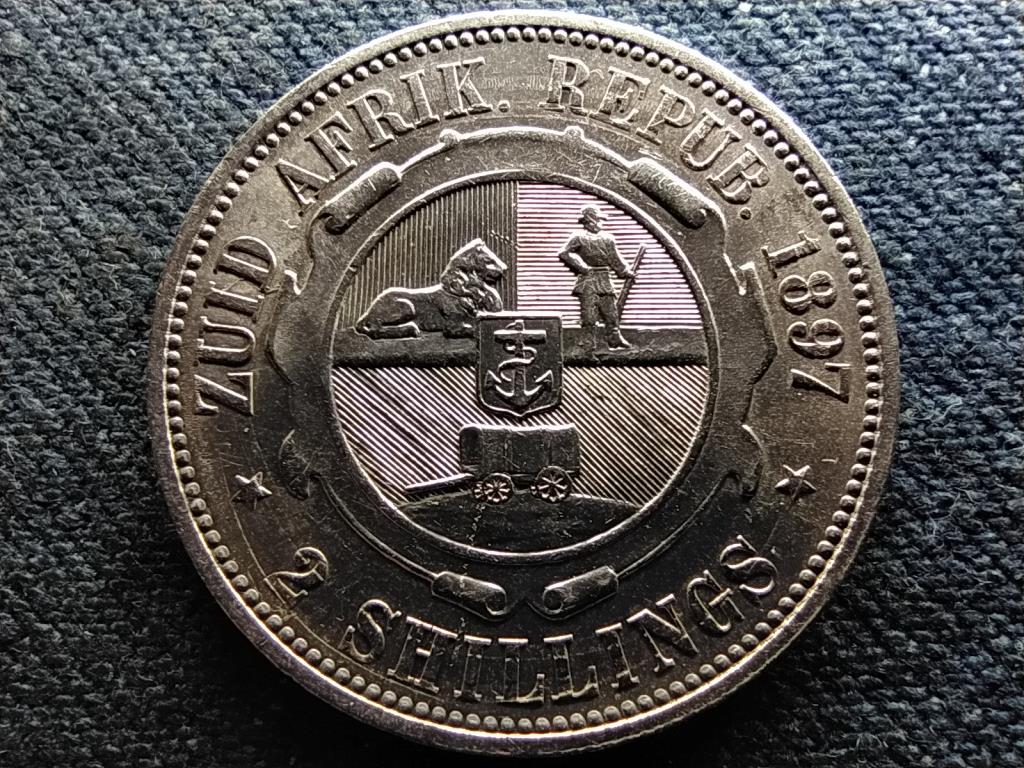 Dél-Afrikai Köztársaság (1874-1902) .925 ezüst 2 Shilling 1897