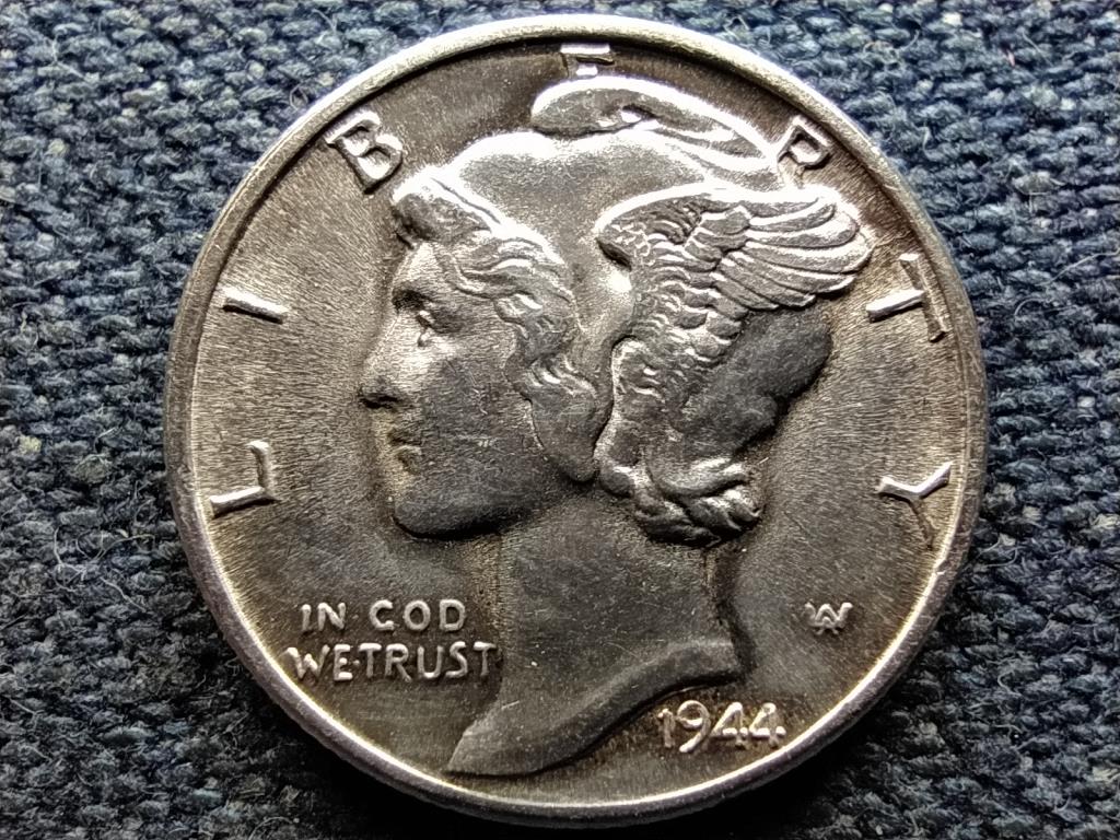 USA Mercury Dime .900 ezüst 1 dime 1944 EXTRA
