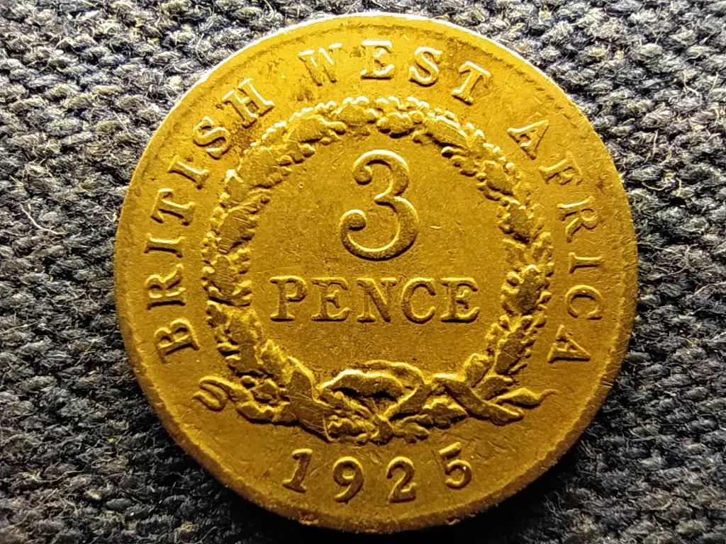 Brit Nyugat-Afrika V. György (1910-1936) 3 penny 1925