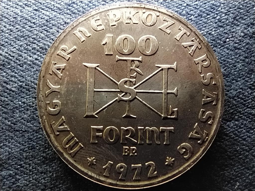 1000 éve született Szent István .640 ezüst 100 Forint 1972 BP BU