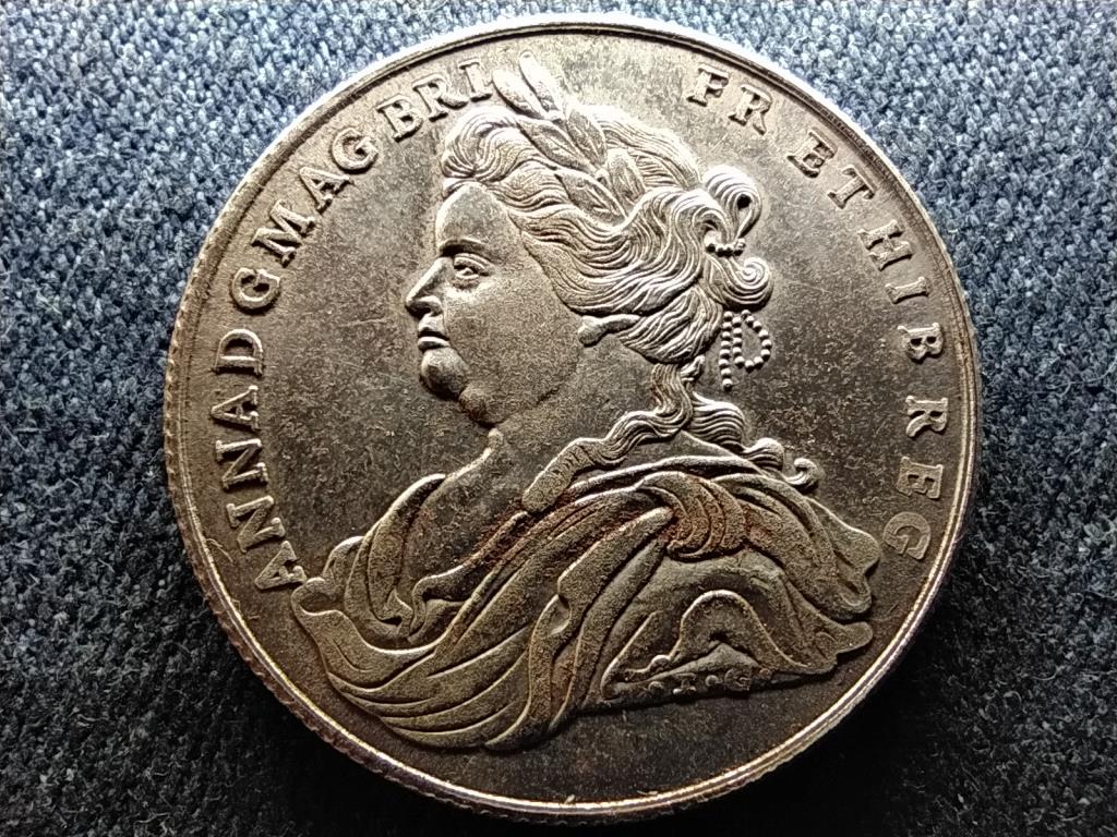 Anglia Stuart Anna királynő 1713 emlékérem Replika