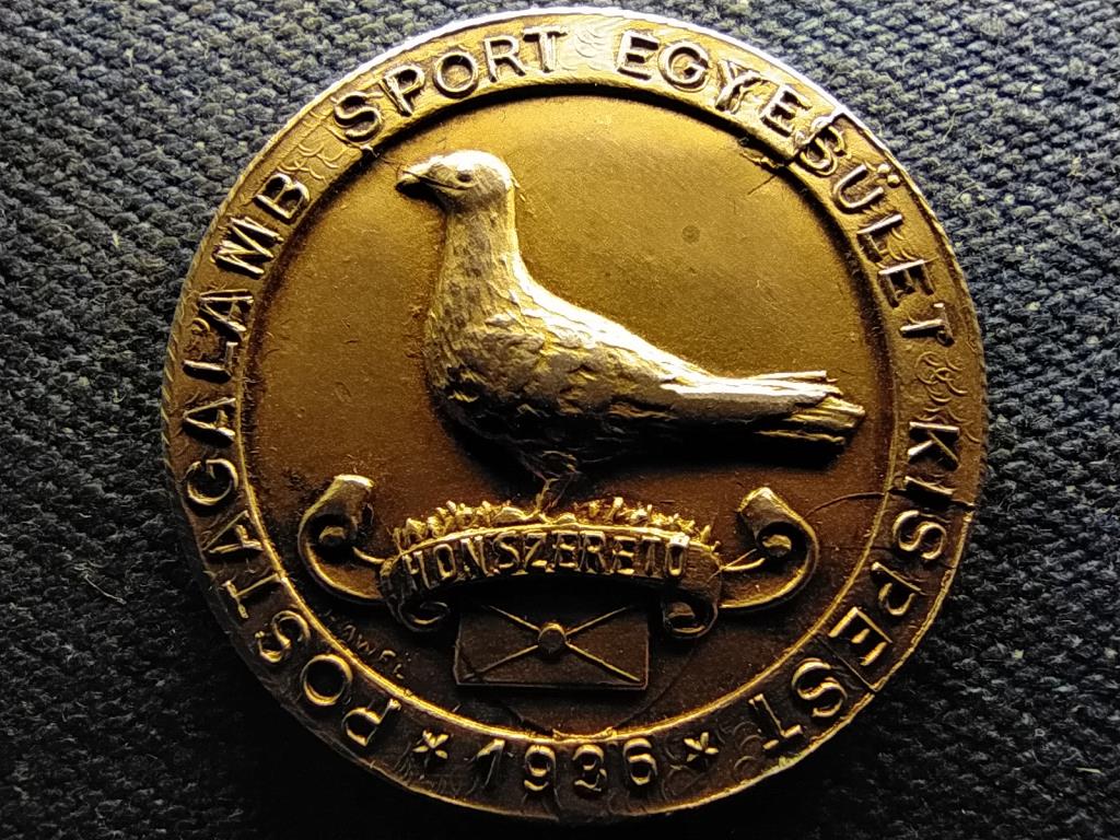 Postagalamb Sport Egyesület Kispest 1936 emlékérem
