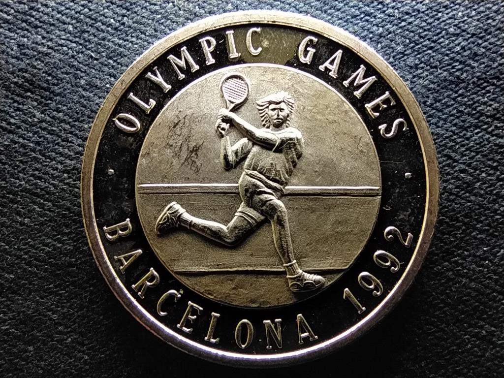 1992-es Barcelonai olimpiai játékok .999 ezüst emlékérem 19,6g 40mm PP