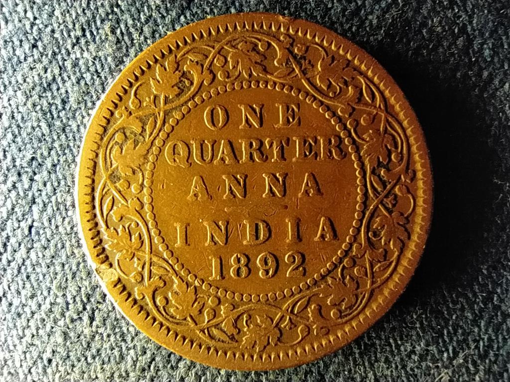 India Viktória (1837-1901) 1/4 Anna 1892