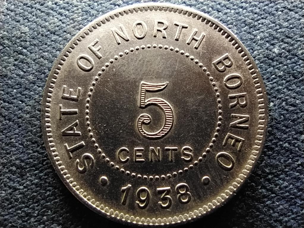 Malajzia Brit Észak-Borneó (1881-1941) 5 Cent 1938 H