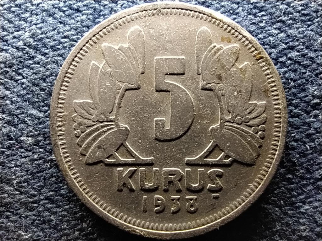 Törökország 5 kurus 1938