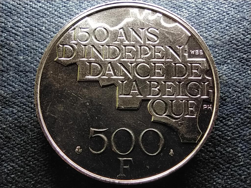 Belgium A függetlenség 150. évfordulója .510 ezüst 500 Frank (francia felirat) 198