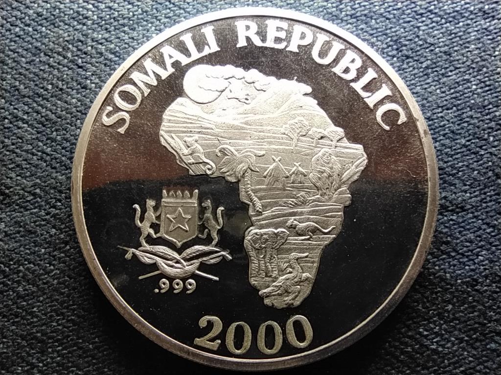 Szomália Csimpánz .999 ezüst 10 dollár fantáziaveret 2000 PP